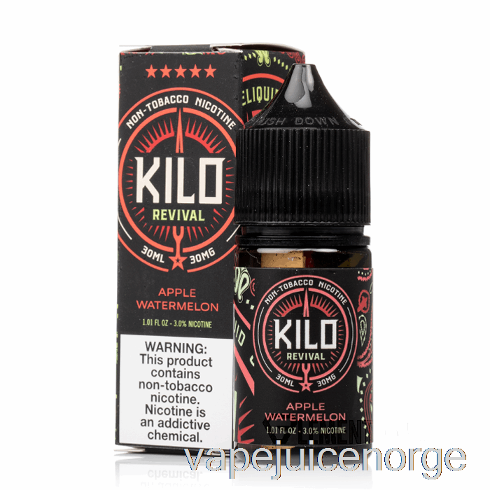 Vape Juice Eple Vannmelon - Kilo Vekkelsessalter - 30ml 50mg